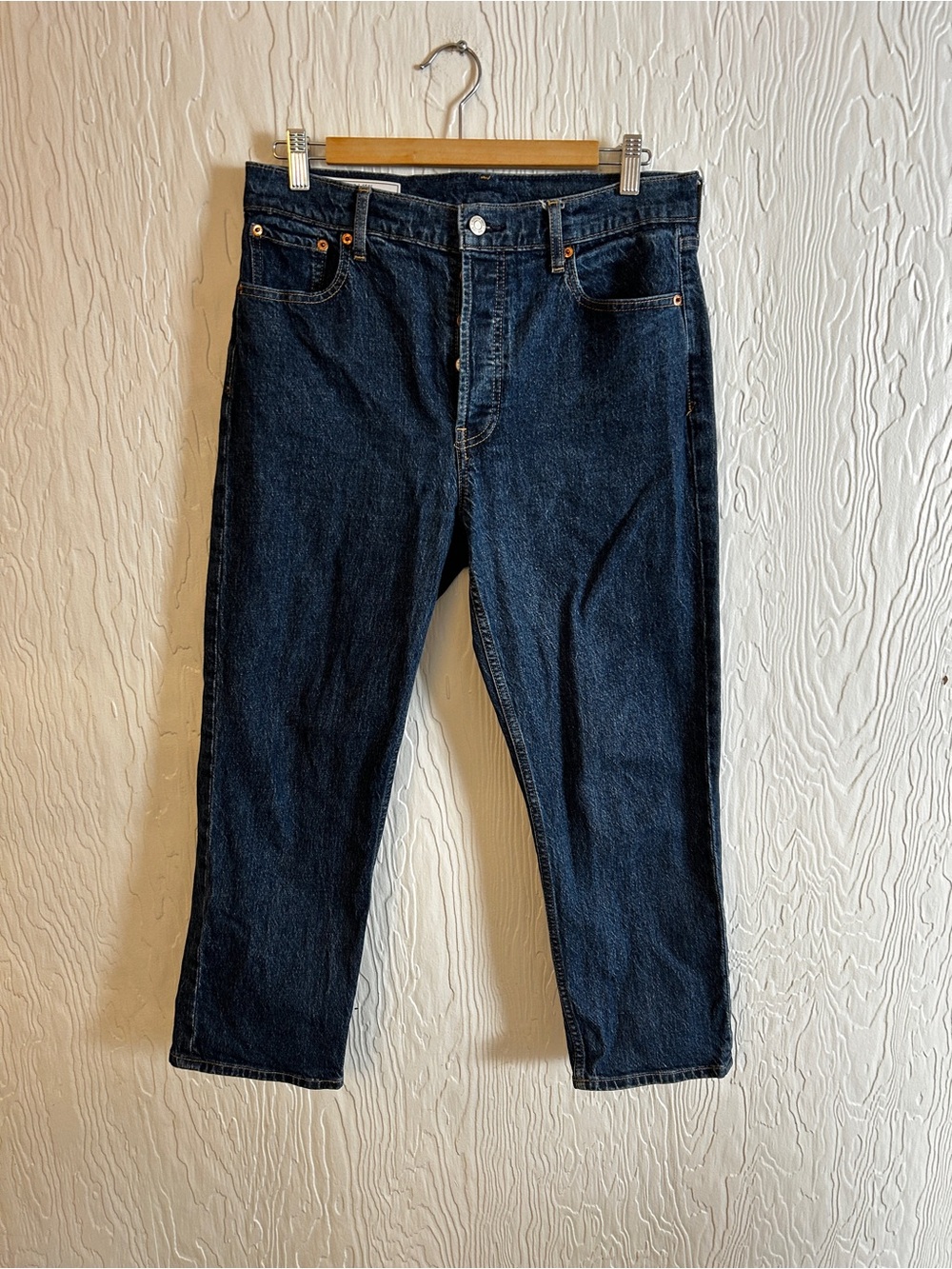 GAP Cheeky Straight High Rise Indigo Blue Size 10 Classic Staple Denim